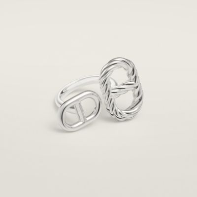 HERMES シルバー ロゴリング All Silver Ring Collection | Hermès Hong Kong SAR